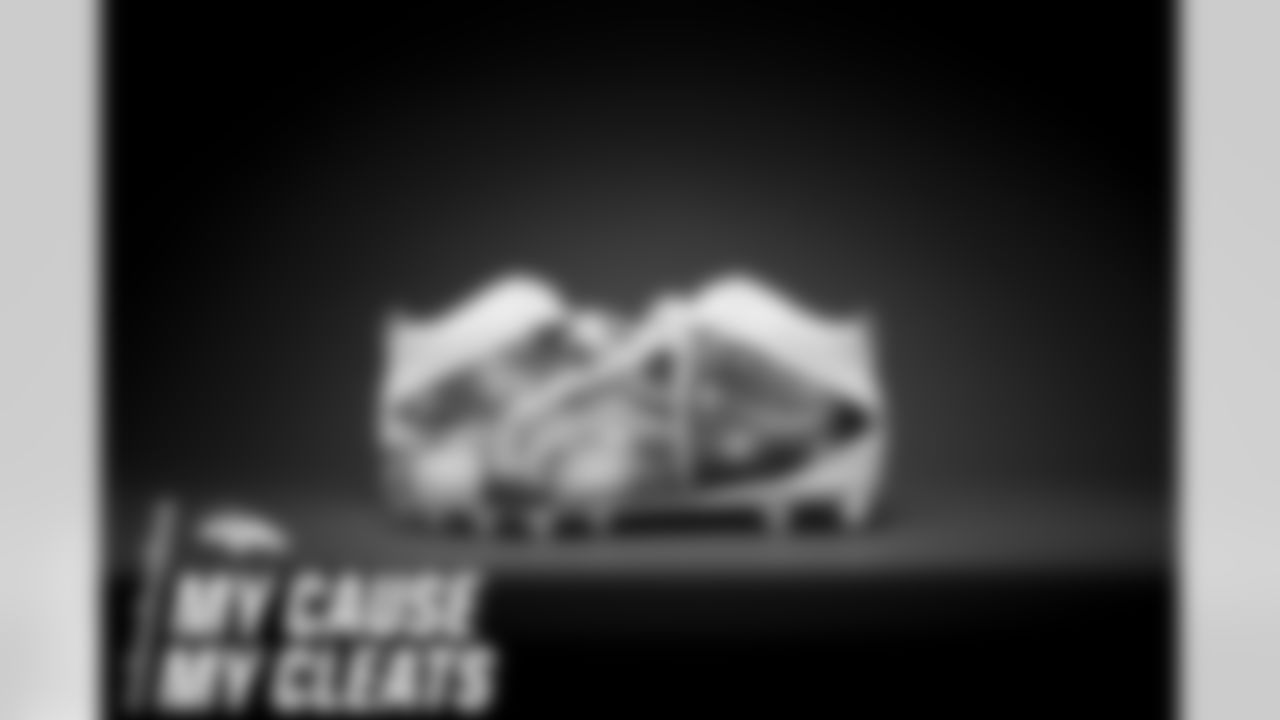 Bradley Chubb's cleats represent the Chubb Foundation for the 2020 My Cause My Cleats campaign.
Photo by Gabriel Christus