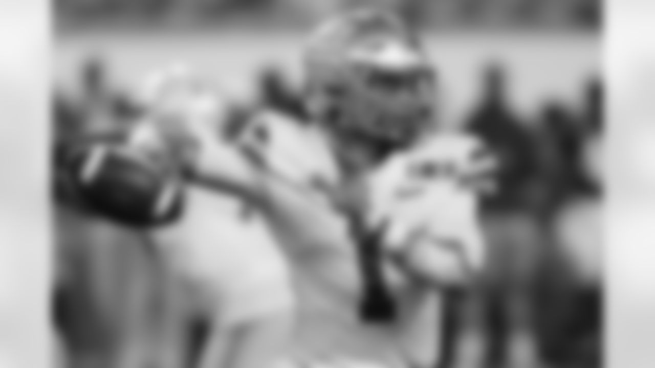 Mocked by: John Clayton, Washington Post [April 28], Chris Trapasso, CBS Sports [April 28 and April 7], Walter Cherepinsky, WalterFootball.com [April 27], Josh Edwards, CBS Sports [via mock trade up to No. 6 - April 27, via mock trade up to No. 7 - April 14, via mock trade up to No. 4 - April 1], Rhett Lewis, NFL.com [April 26], Bryan Fischer, Athlon Sports [via mock trade to No. 4 - April 26, April 21], Vinnie Iyer, The Sporting News [April 26, April 23, April 16], Jared Dubin, CBS Sports [via mock trade to No. 4 - April 23, April 12], Chad Reuter, NFL.com [via mock trade to No. 7 - April 23], Dane Brugler, The Athletic [April 16], Jonathan Jones, CBS Sports [April 14, via mock trade to No. 7], Cynthia Frelund, NFL.com [March 30, March 2], Lance Zierlein, NFL.com [March 29], Danny Kelly, The Ringer [via mock trade up to No. 4 - March 26]

(AP Photo/Chris O'Meara)