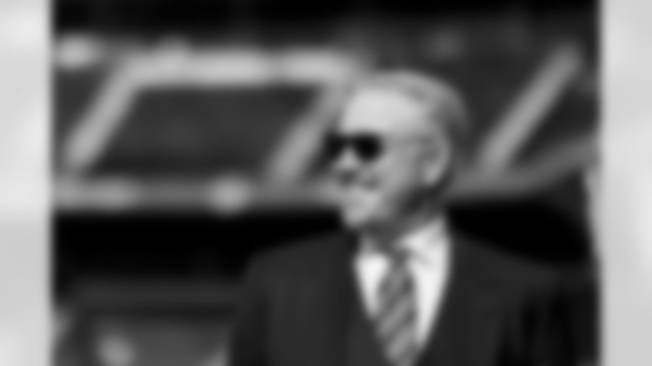 President of Football Operations John Elway before the Broncos' Week 17 game against the Los Angeles Chargers at SoFi Stadium in Inglewood, California on January 2, 2022. (Photo by Gabriel Christus)
