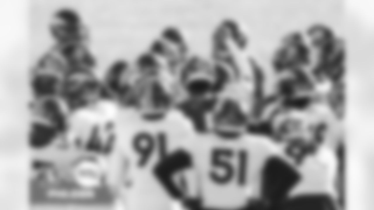 Team huddle during practice on Thursday, November 11, 2021 at UCHealth Training Center in Englewood, Colorado.
Photo by Gabriel Christus