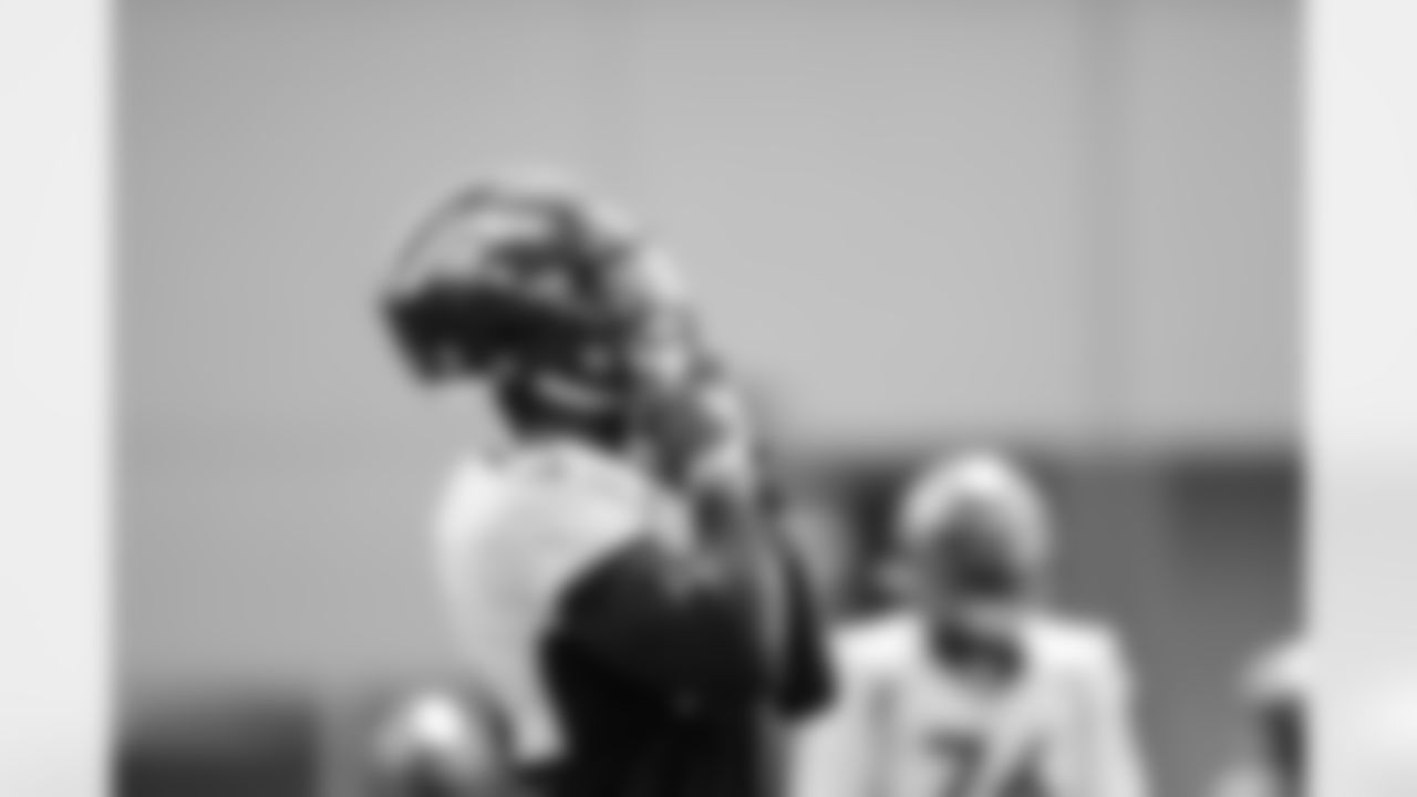 Courtland Sutton during practice on the 11th day of training camp at UCHealth Training Center on August 10, 2021. (Photo by Ben Swanson)