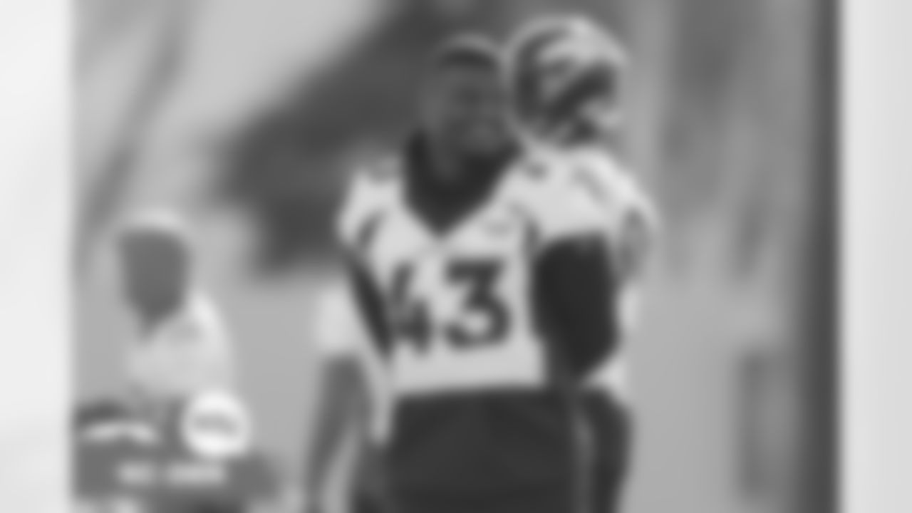 Micah Kiser during practice on Wednesday, January 5, 2022 at UCHealth Training Center in Englewood, Colorado.