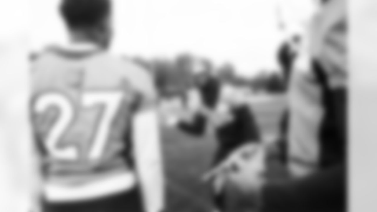 Kareem Jackson during the Broncos' week of practice at Harrow School in London, England in the United Kingdom. This image is part of the Broncos' film series documenting the team's trip to London. (Photo by Ben Swanson)