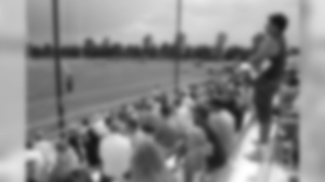 Fans of all ages turned out to the first training camp session of the 2003 season. This marked the first year in Broncos history that their training camp was held at their Dove Valley facility in Englewood, CO.