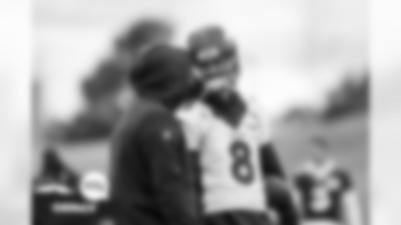 Brandon McManus at practice at UCHealth Training Center in Englewood, Colorado on December 24, 2021. (Photo by Ben Swanson)