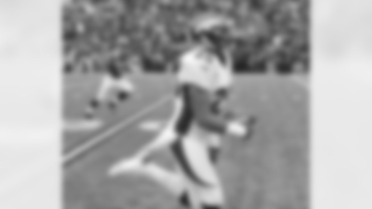 The interception return touchdown put Denver up 17-0.