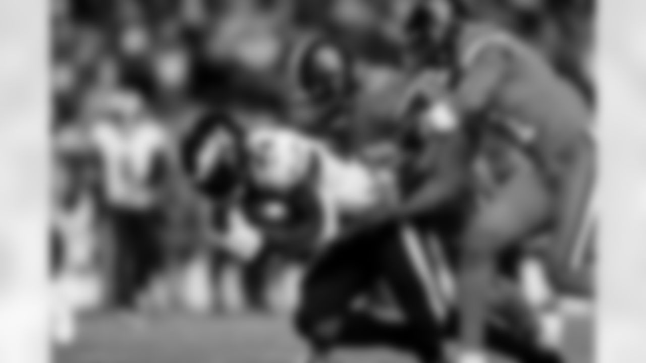 Curtis Robinson and Kenny Young during the Broncos' Week 10 game against the Philadelphia Eagles at Empower Field at Mile High in Denver, Colorado on November 14, 2021. (Photo by Gabriel Christus)