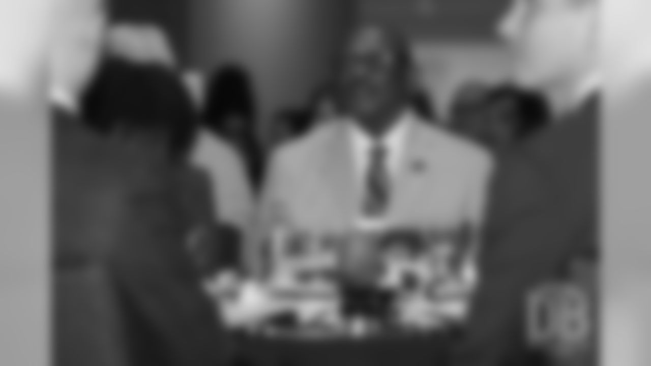 Floyd Little at the Pro Football Hall of Fame's Merlin Olsen Luncheon in Atlanta on February 1, 2019.
