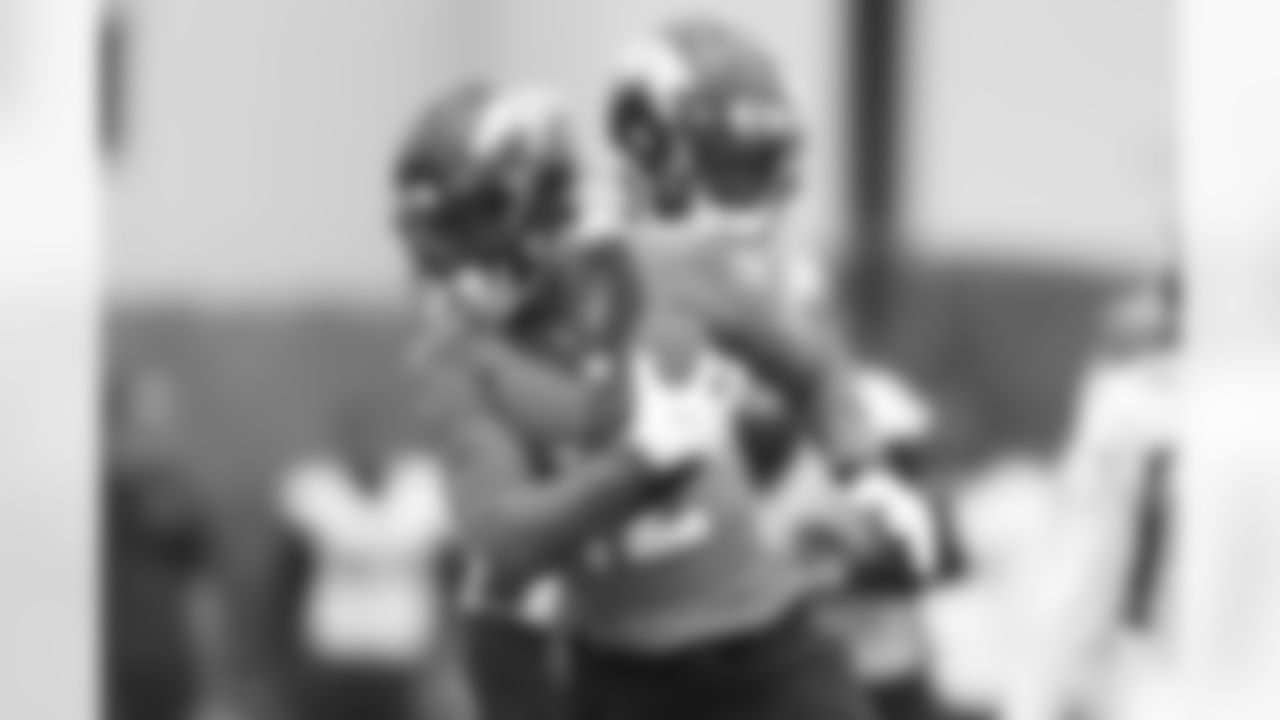 Trinity Benson during practice on Thursday, August 26, 2021 at UCHealth Training Center in Denver, Colorado.
Photo by Gabriel Christus