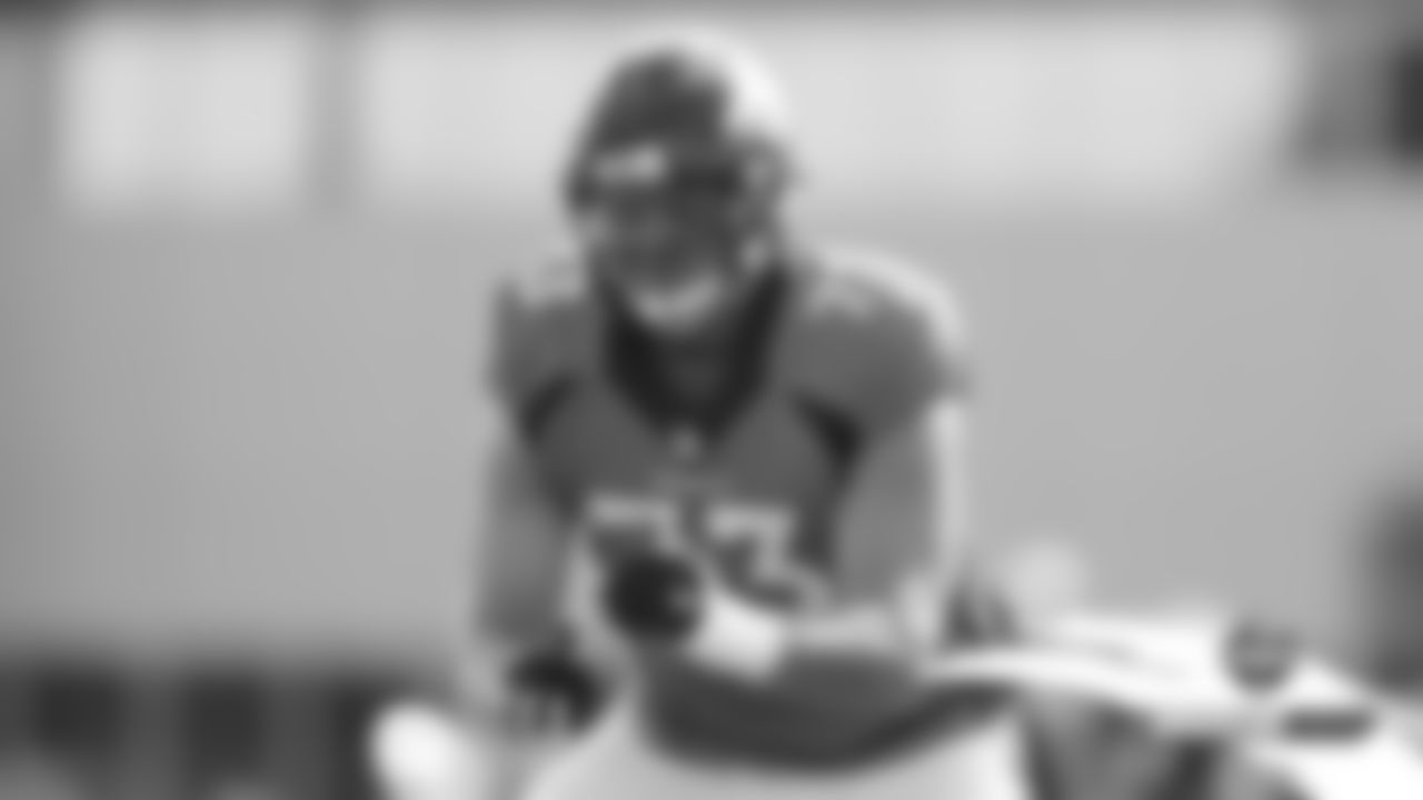 John Leglue during training camp at UCHealth Training Center in Denver, Colorado, August 11, 2019.
Photo by Gabriel Christus