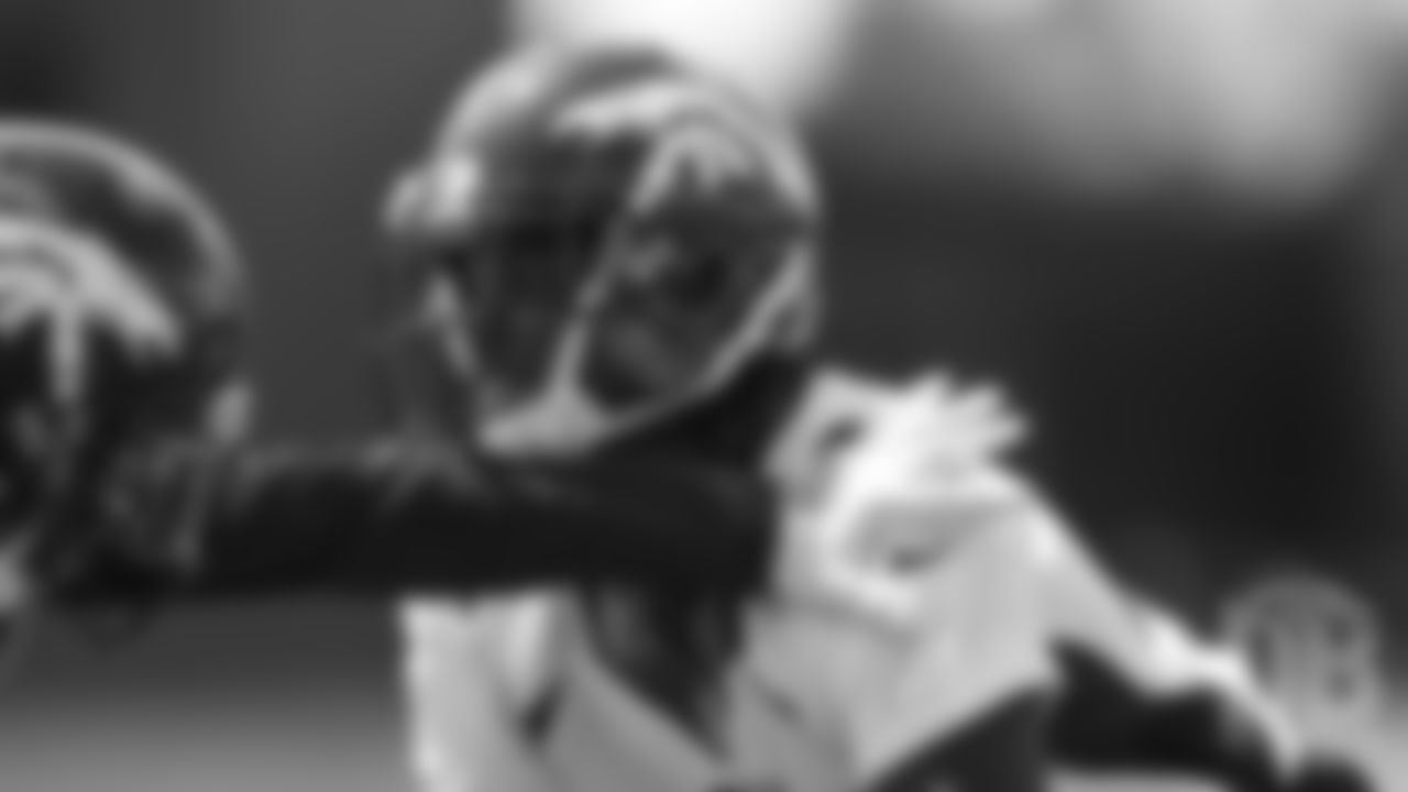 Tryout cornerback Vincent White during the first day of rookie minicamp practice on May 10, 2019.