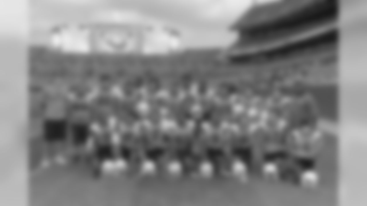 Youth teams competing in the Broncos Bowl at Sports Authority Field in Denver,CO August 9, 2013.