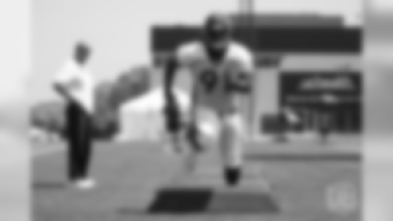 Defensive tackle Paul Boyette Jr. (91) at practice on the first day of rookie camp on July 25, 2018.