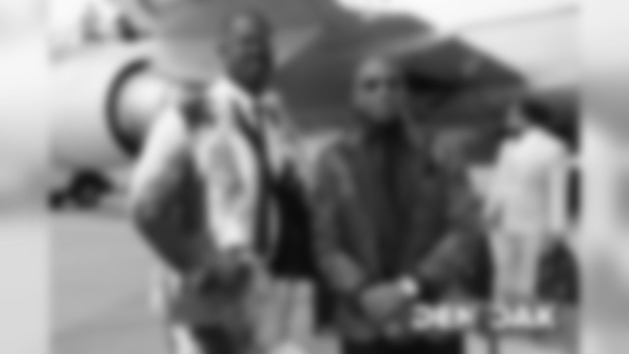 Von Miller and Chris Harris Jr. at Denver International Airport in Denver, Colorado, September 08, 2019.
Photo by Gabriel Christus