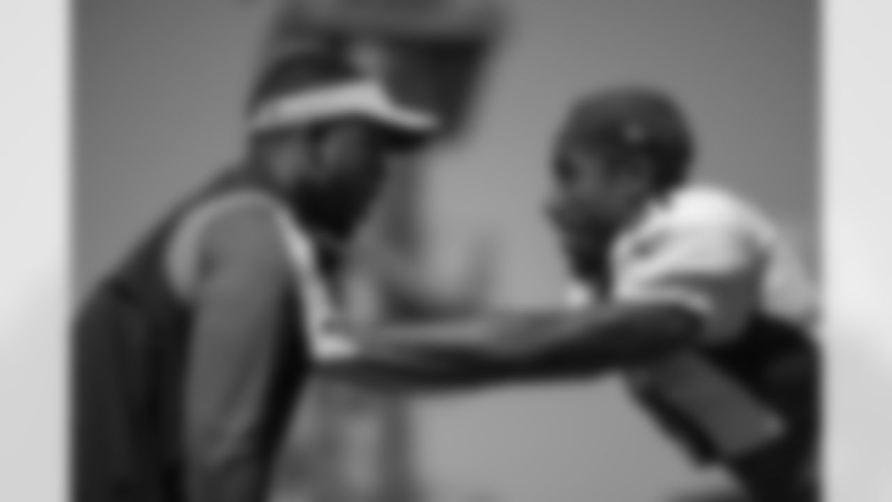 Christian Parker and Ronald Darby during practice on Tuesday, August 24, 2021 at UCHealth Training Center in Denver, Colorado.
Photo by Gabriel Christus