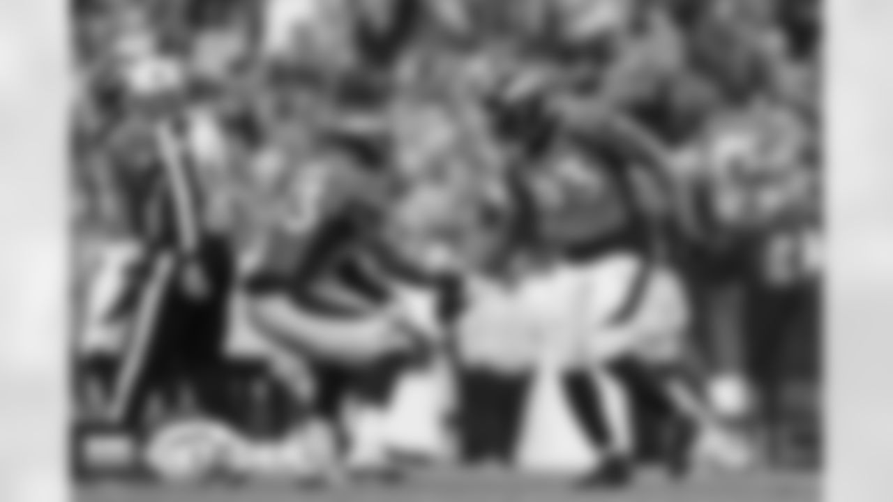during the Broncos' Week 14 game against the Detroit Lions at Empower Field at Mile High in Denver, Colorado on December 12, 2021. (Photo by Gabriel Christus)