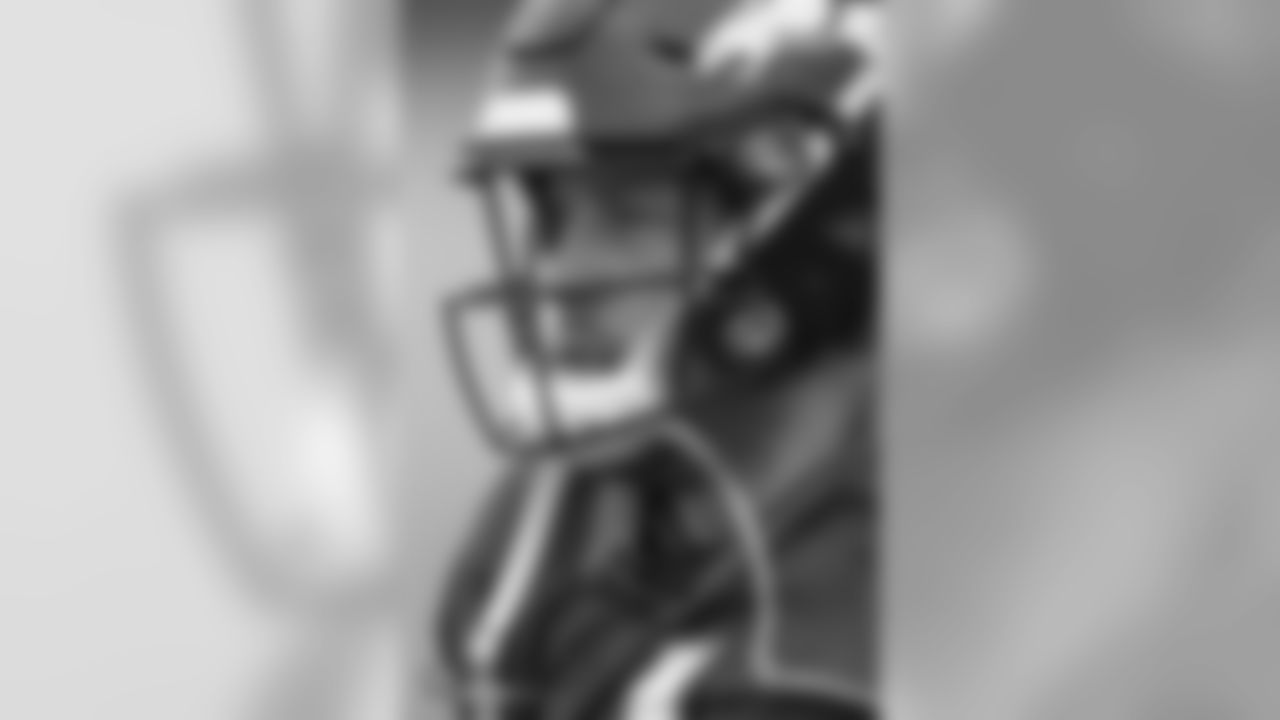 Quarterback Case Keenum (4) during the 10th day of training camp on August 8, 2018, at UCHealth Training Center.