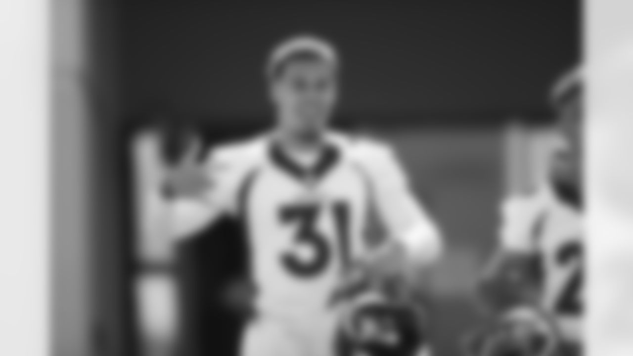 Justin Simmons at the Broncos' OTA practice.