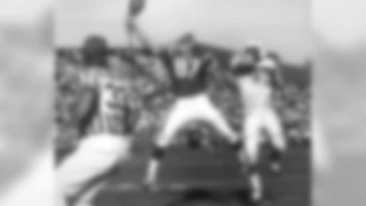 Lionel Taylor, one of the "original Broncos," was one of the initial Ring of Famers after being inducted with the inaugural class in 1984. He finished his seven-year Broncos career (1960-66) as the franchise's all-time leader in receptions (543) and receiving yards (6,872), records he held until 1999 (and now ranks fourth in each).