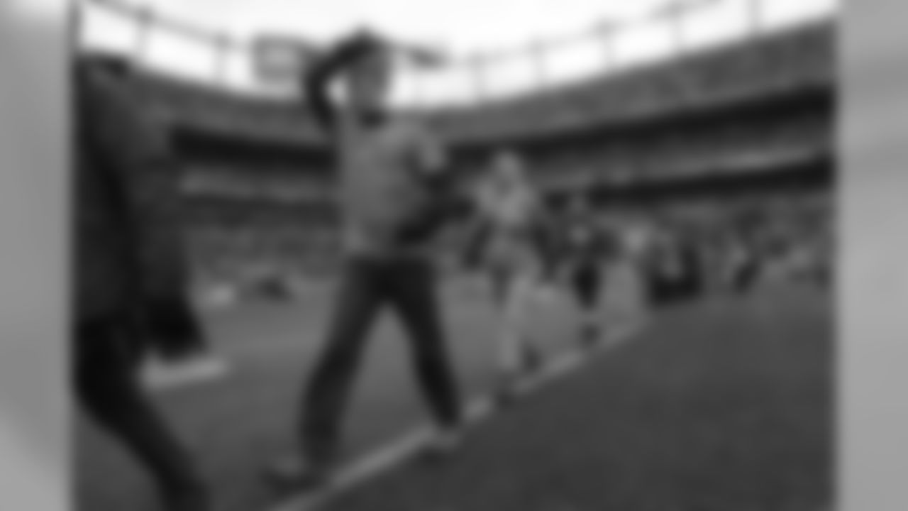 The Broncos recognized and honored cancer survivors at halftime of the game against the Rams at Broncos Stadium at Mile High on October 14, 2018.