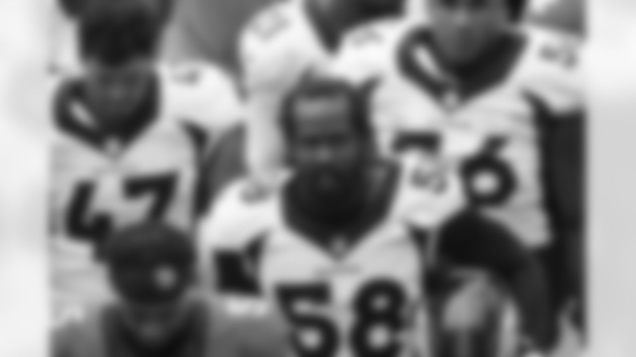 Von Miller during training camp at Empower Field at Mile High in Denver, CO, August 29, 2020.
Photo by Gabriel Christus