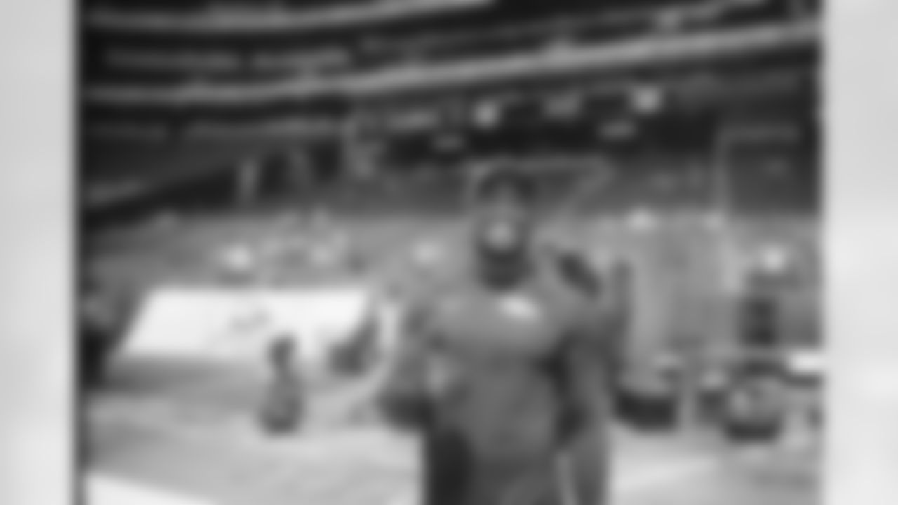 A film photo of Von Miller from the Broncos' preseason game against the Minnesota Vikings at U.S. Bank Stadium on August 14, 2021. (Photo by Joe Abdellah)
