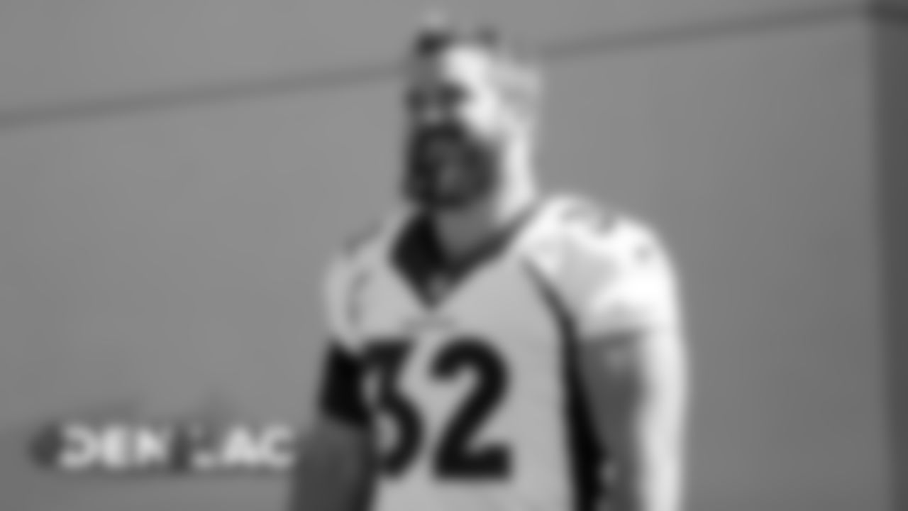 Andy Janovich during practice at UCHealth Training Center on October 4, 2019. (Photo by Ben Swanson)