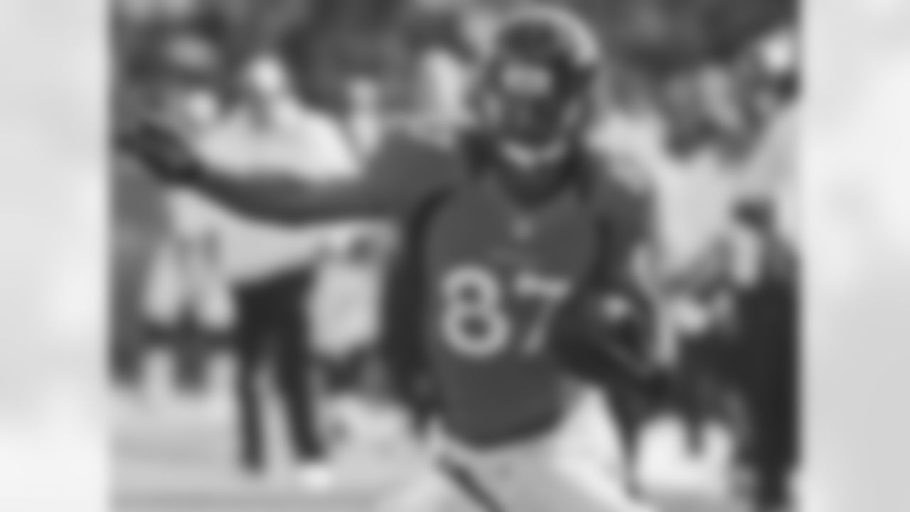 Decker picks up yards after a catch.