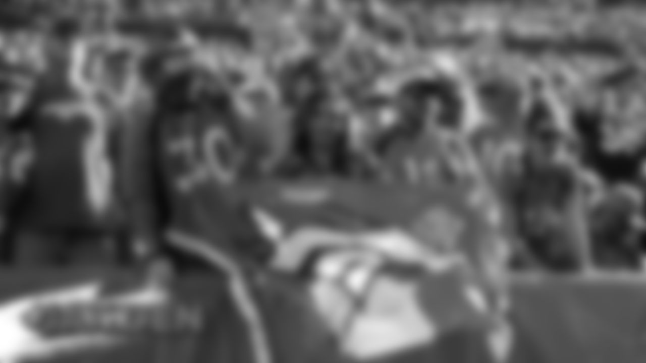 Broncos fans at the Broncos' game against the Jacksonville Jaguars at Empower Field at Mile High on September 29, 2019. (Photo by Gabriel Christus)