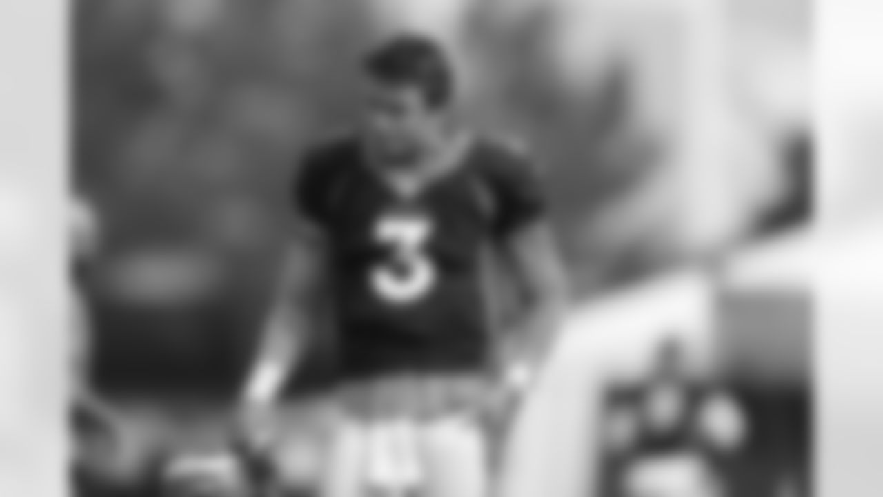 Drew Lock during training camp at UCHealth Training Center in Centennial, CO, August 23, 2020.
Photo by Gabriel Christus
