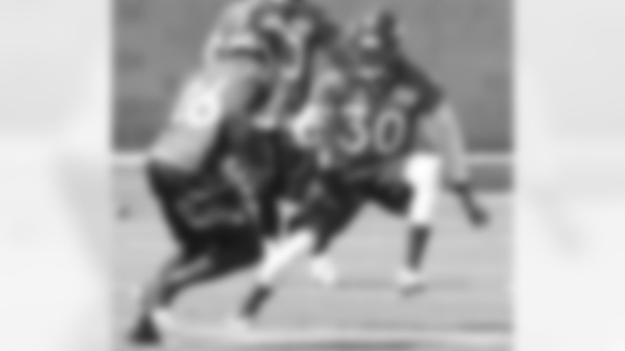 Safties Rahim Moore and David Bruton