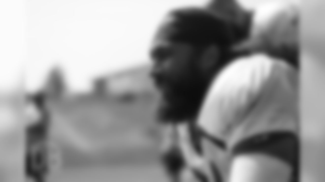 Nose tackle Domata Peko Sr. (94) during a practice at UCHealth Training Center on Aug. 13, 2018.
