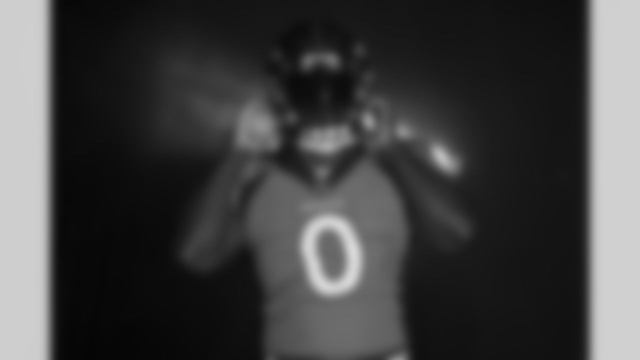 During the taping of hype video segments at Empower Field at Mile High on July 25, 2021. (Photo by Gabriel Christus)