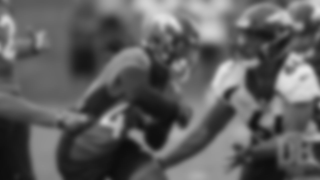 Running back Devontae Jackson during the second day of rookie minicamp practice on May 11, 2019.