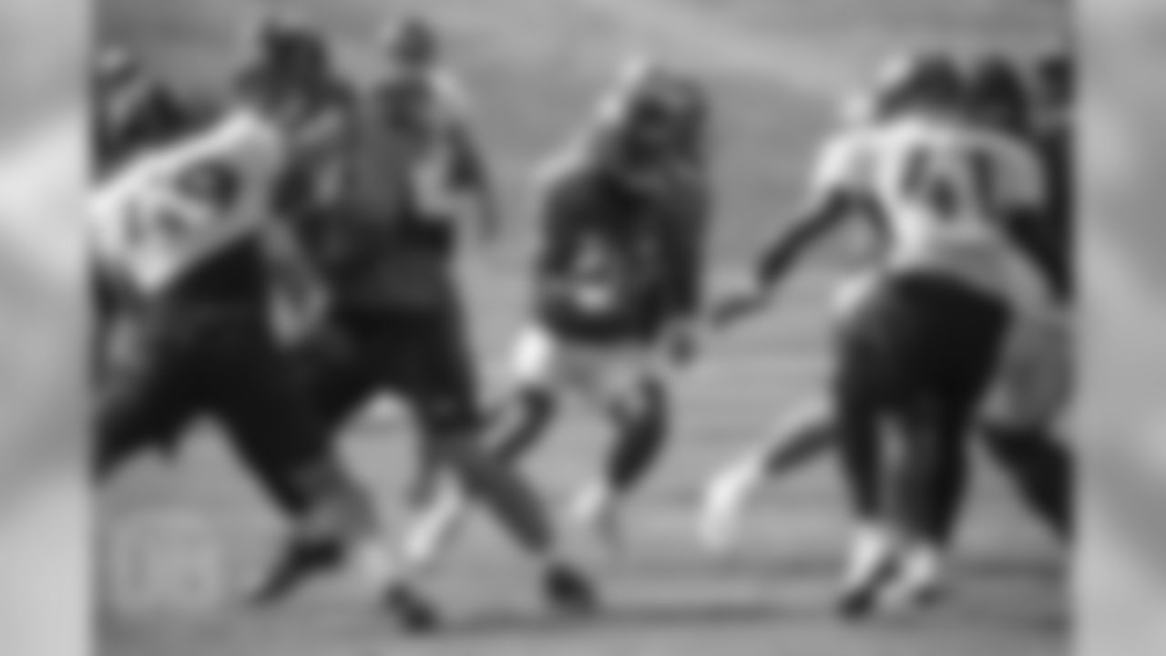Running back Dave Williams (36) during a practice at UCHealth Training Center on Aug. 13, 2018.