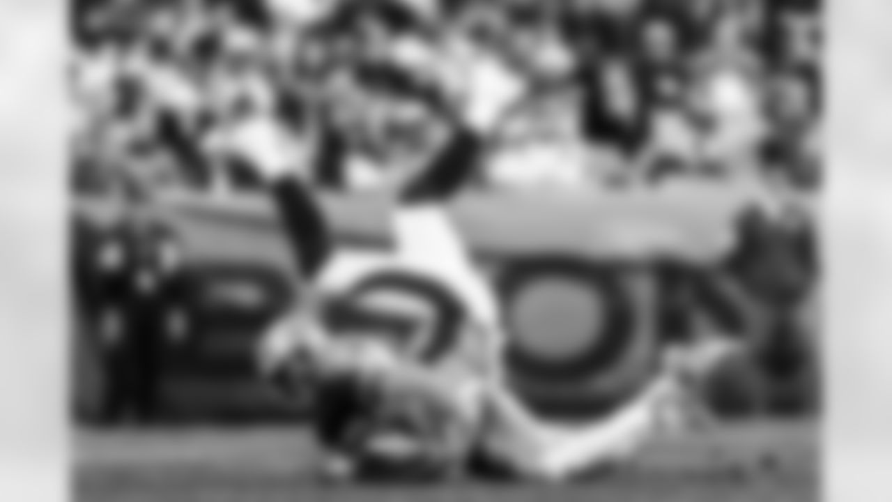 Denver Broncos tight end Noah Fant (87) gets tackled during the NFL game against the Detroit Lions on Sunday, December 12, 2021 at Empower Field at Mile High in Denver, Colorado.
Photo by Gabriel Christus