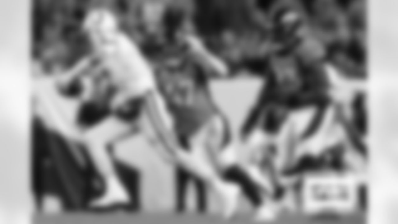 during a NFL game against the Indianapolis Colts on Thursday, October 6, 2022 at Empower Field at Mile High in Denver, Colorado.
Photo by Gabriel Christus / Denver Broncos