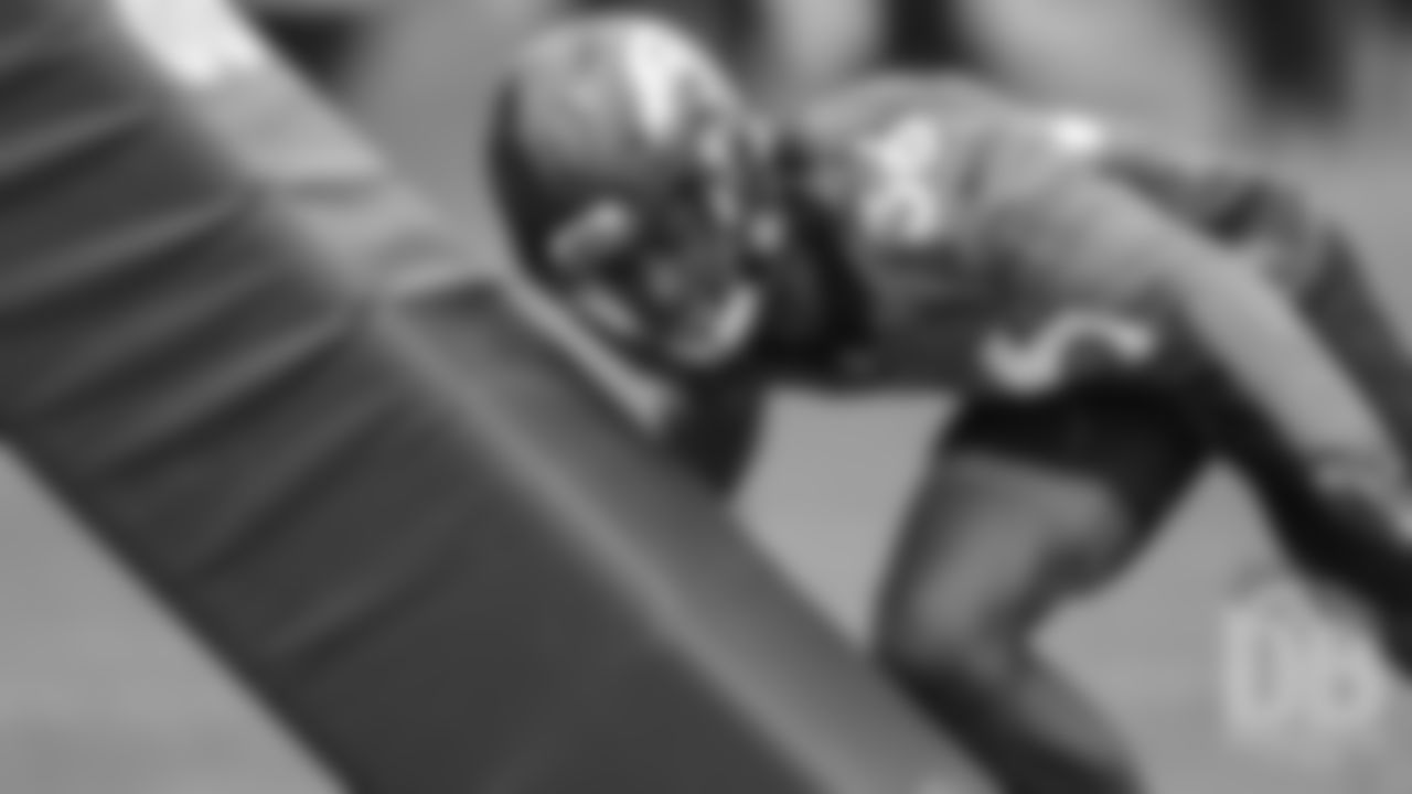 Tryout wide receiver Sam Mobley during the second day of rookie minicamp practice on May 11, 2019.