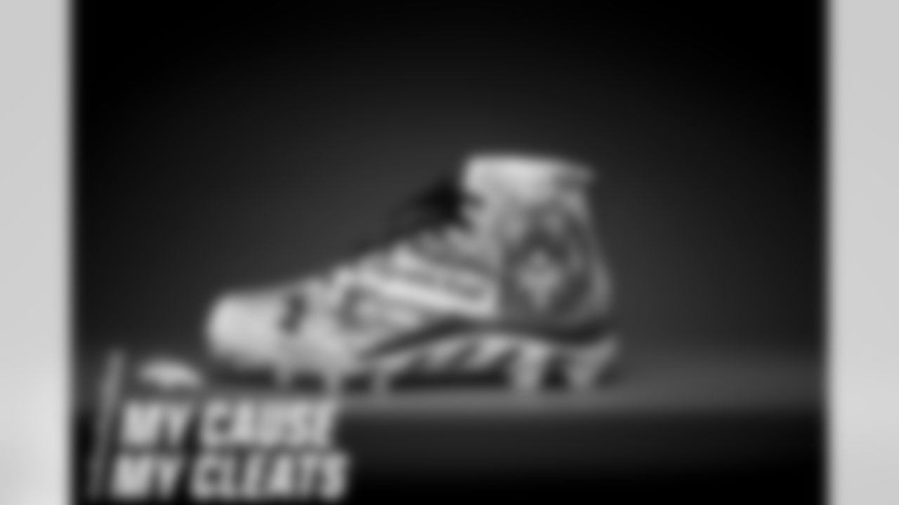 Austin Schlottmann's cleats represent Adam's Angels and Special Olympics Brenham for the 2020 My Cause My Cleats campaign.
Photo by Gabriel Christus