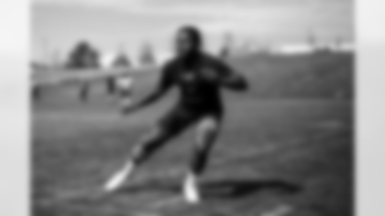 Duke Dawson Jr. during an offseason program workout at UCHealth Training Center on May 20, 2021. (Photo by Ben Swanson)