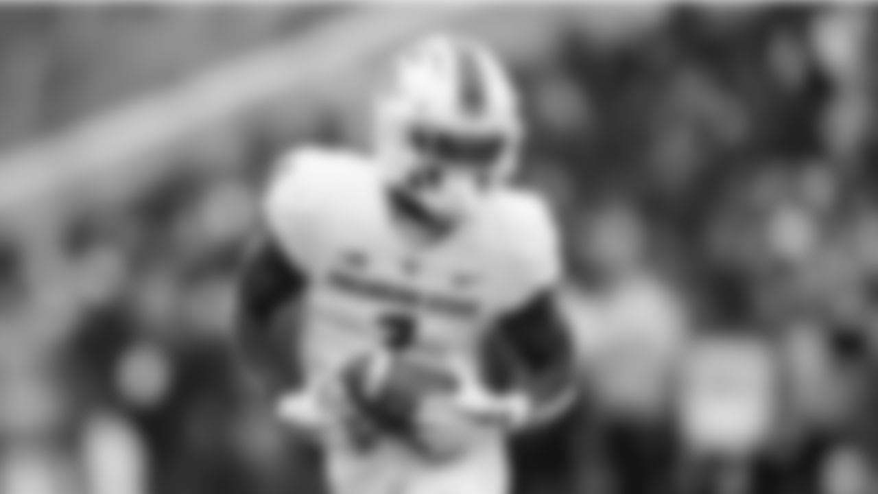 Dane Brugler, The Athletic: No. 75
ESPN: No. 80
"Reed had a Big Ten-high eight touchdown catches on throws 25-plus yards downfield over the past two seasons." - Brugler
(AP Photo/Julio Cortez)