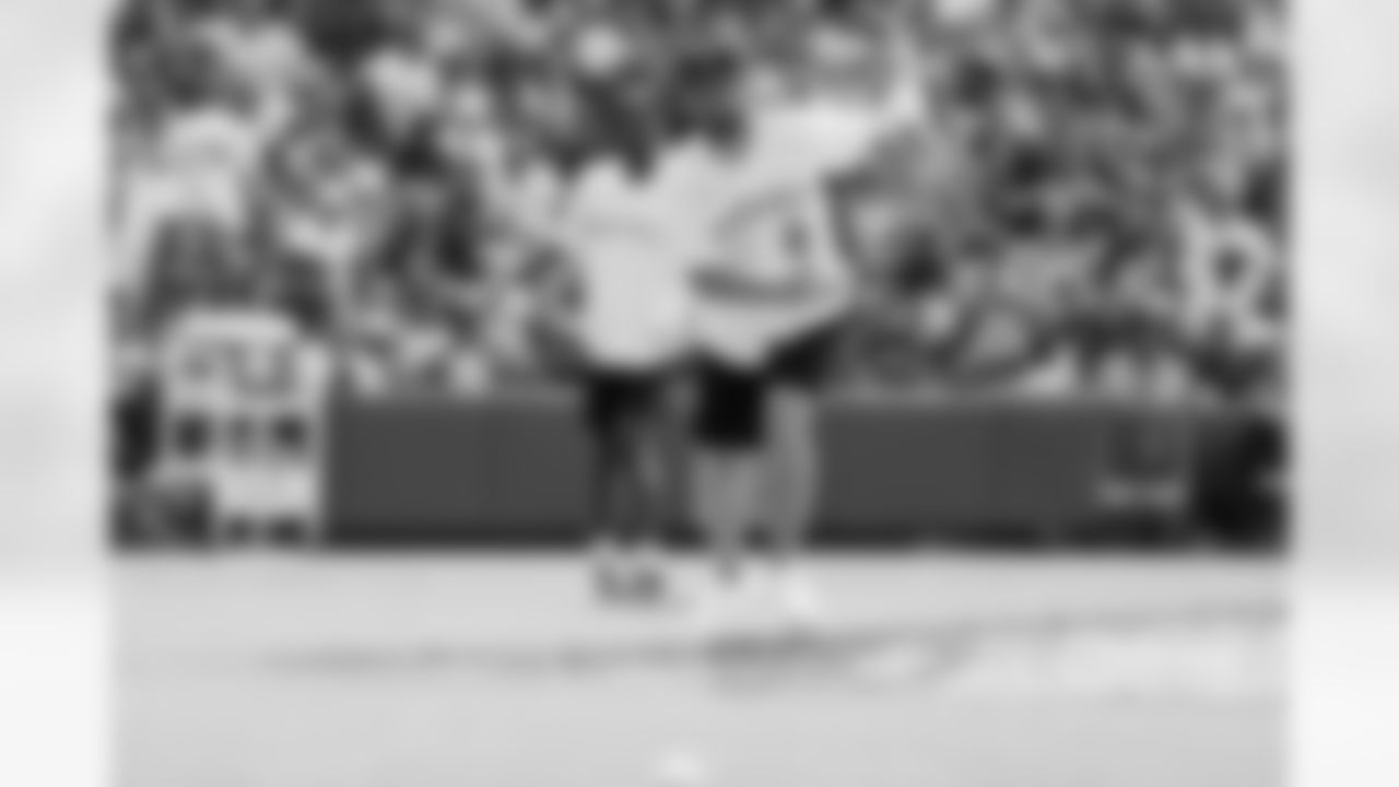 Brandon McManus chases down a loose ball at the 2021 MLB All-Star Celebrity Softball Game at Coors Field on July 11, 2021. (Photo by Ben Swanson)