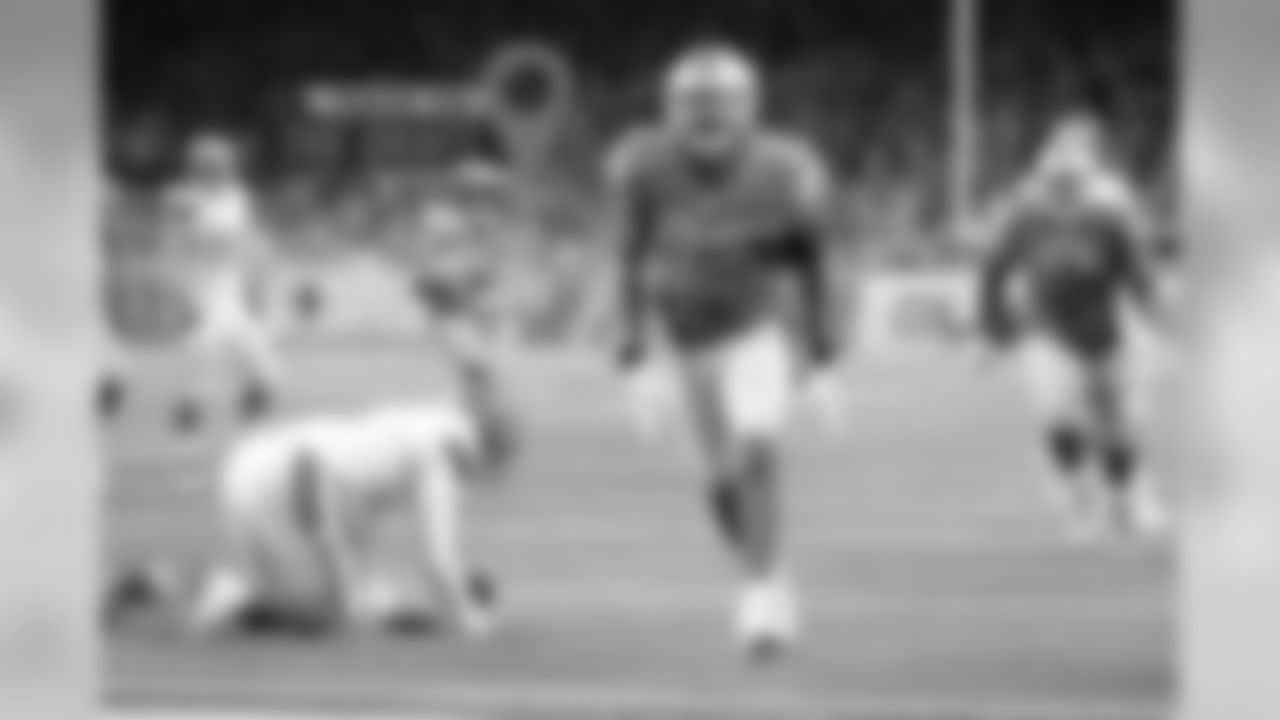 The seven-year veteran posted 141 total tackles and three interceptions in his two seasons with the Lions following six years as a backup in New England. He missed the last six games of the 2017 season because of a shoulder injury, but he should be back to full health for 2018. (Detroit Lions via AP)