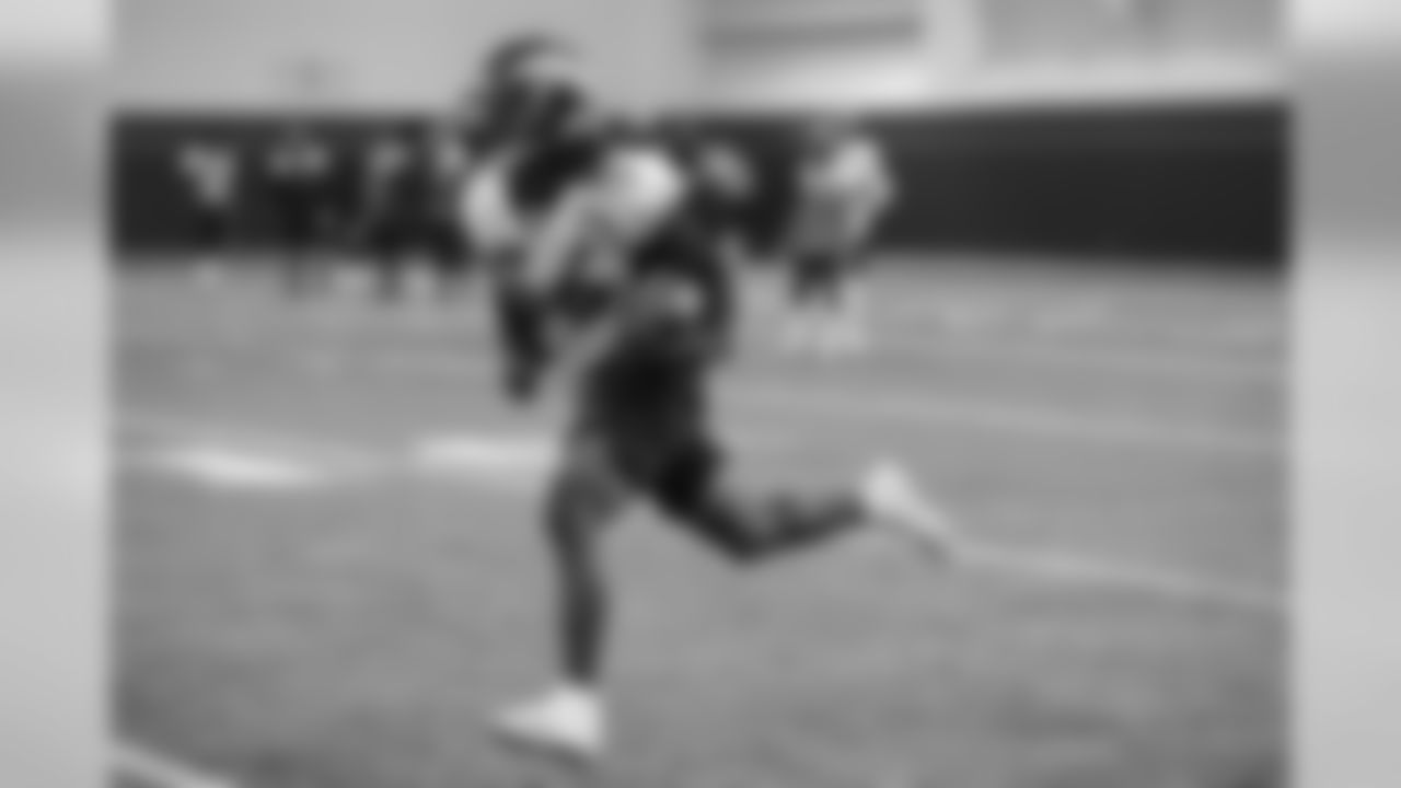 Trey Marshall during practice in the Pat Bowlen Fieldhouse at UCHealth Training Center on November 7, 2018.