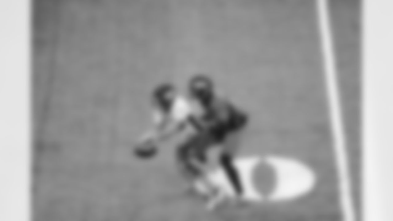 Brandon nabs an interception in front of Fowler.