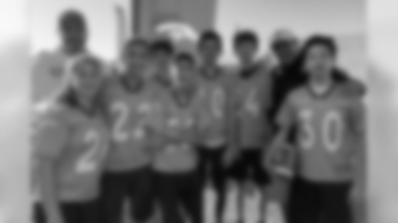 This is the Broncos flag football team at the Tochito National Tournament on February 9, 2019, as a player ambassador for the flag football tournament.