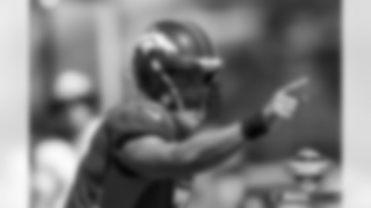 Russell Wilson at practice on Day 12 of training camp at UCHealth Training Center in Englewood, Colorado on August 9, 2022. (Photo by Ben Swanson)