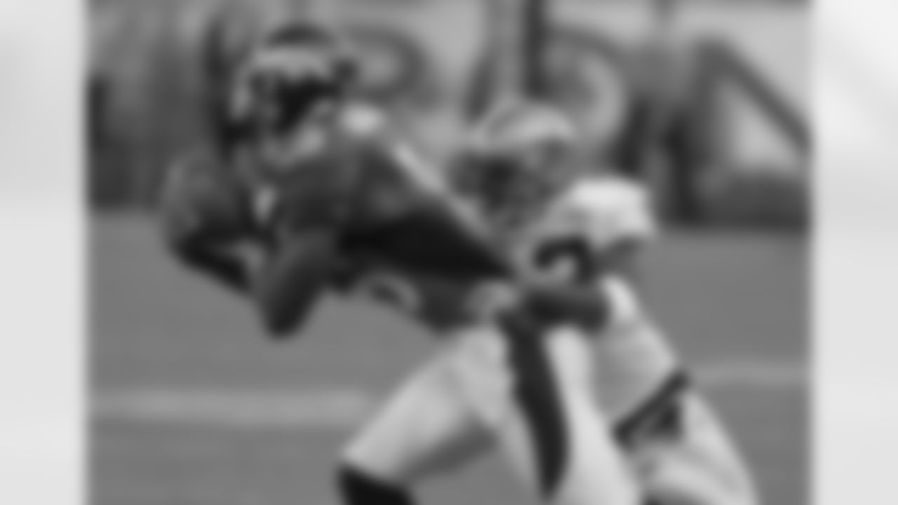 Brandon Marshall makes a catch during a game against the Saints on September 21, 2008.