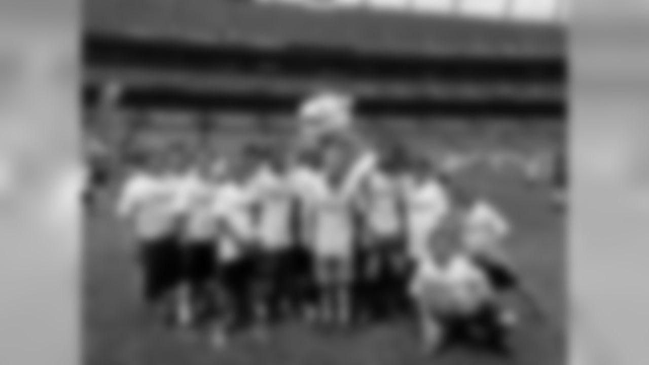 Kids of all ages participated in a series of drills to help them learn and understand proper football fundamentals.