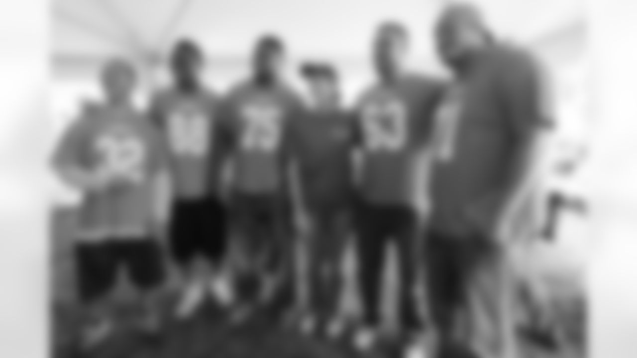 Tony Carter, Demaryius Thomas, Chris Clark, Ben Garland and Paul Cornick